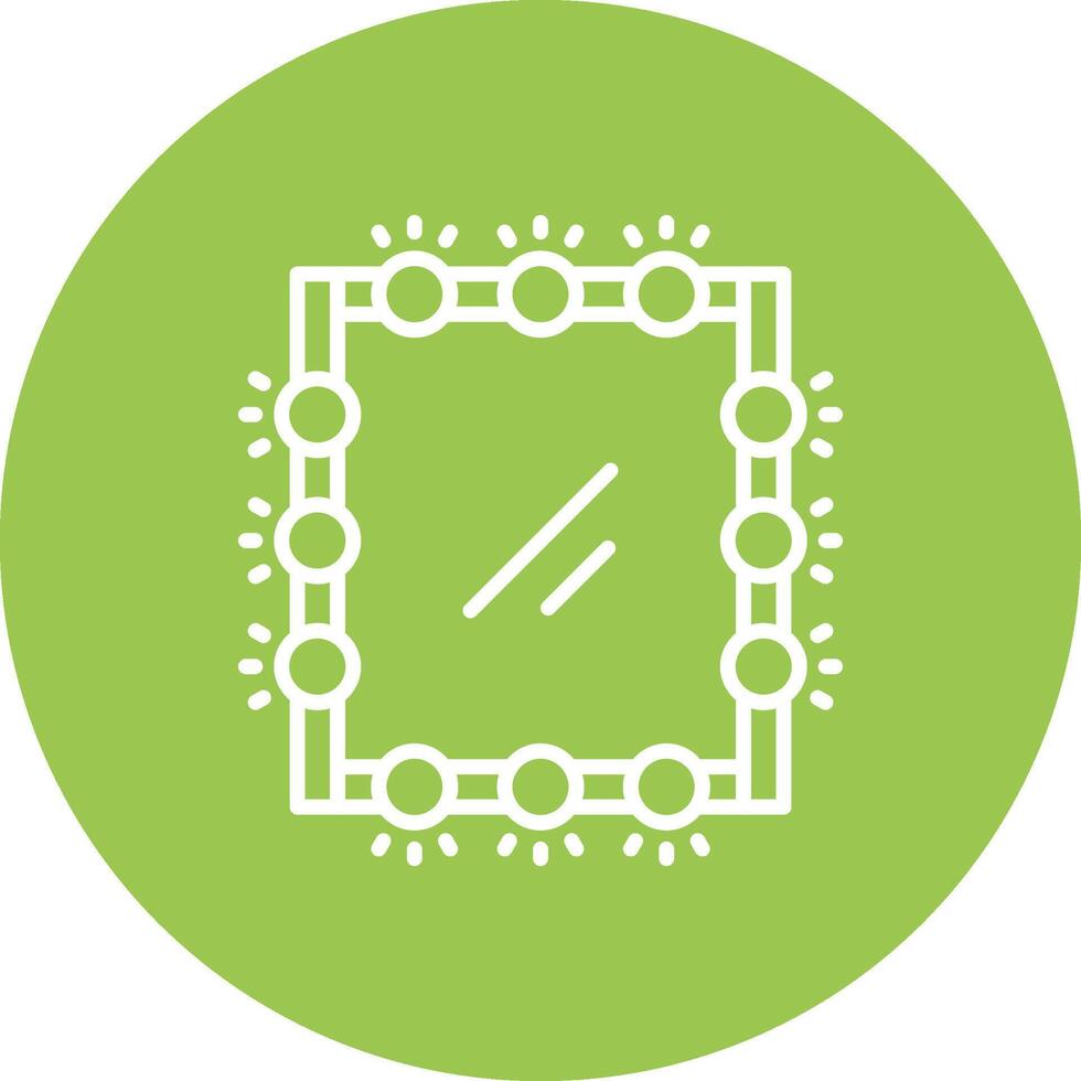 Mirror Line Multi Circle Icon vector