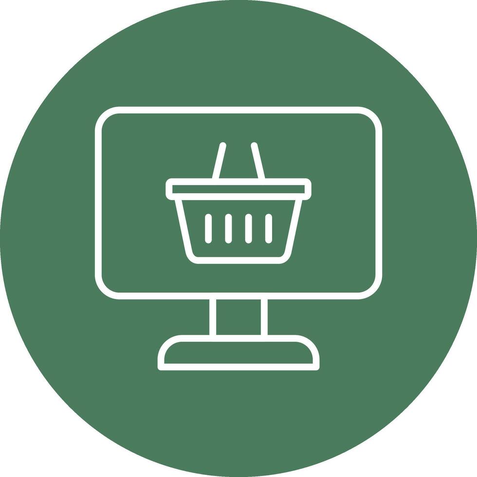 OnLine Multi Circle Shop Line Multi Circle Icon vector