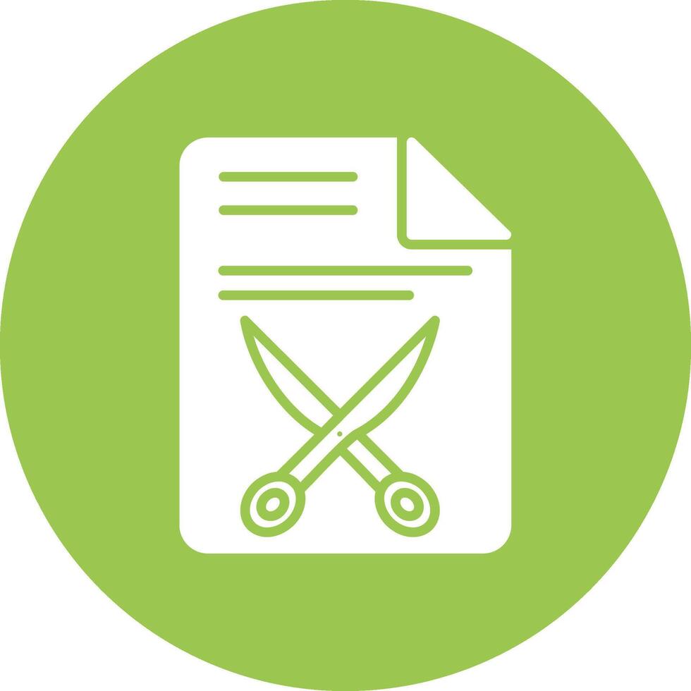 Document Glyph Multi Circle Icon vector