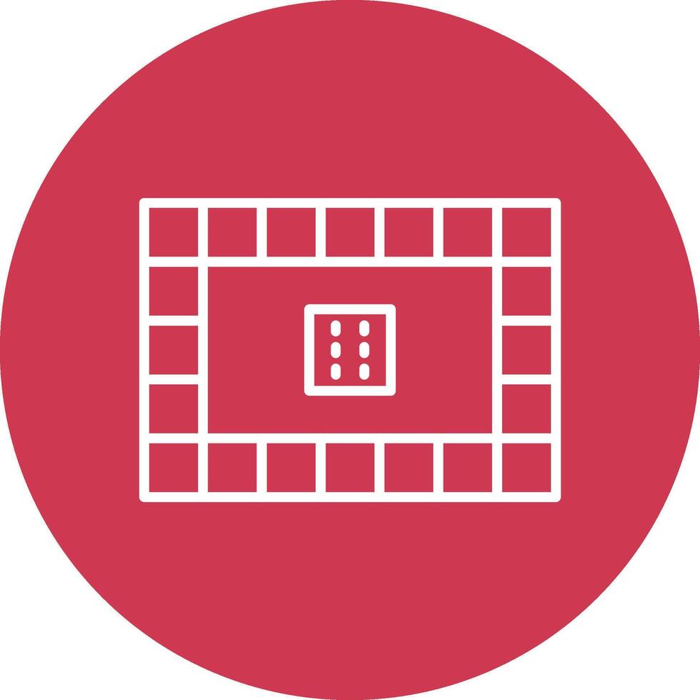 Board Games Line Multi Circle Icon vector