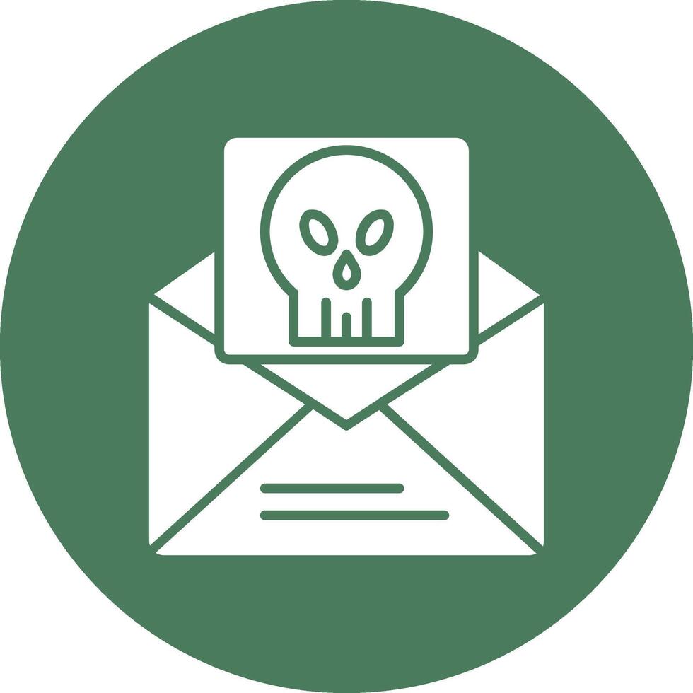 Spam Glyph Multi Circle Icon vector