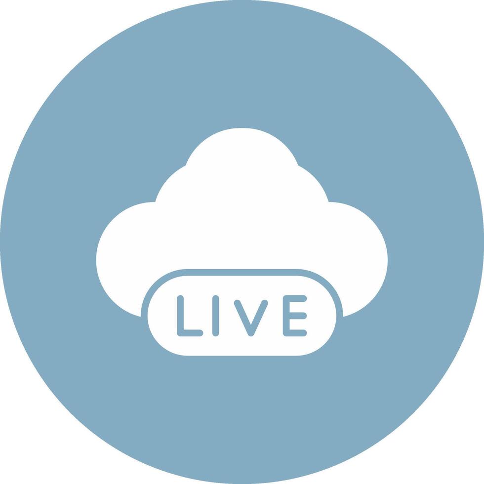 Cloud Glyph Multi Circle Icon vector