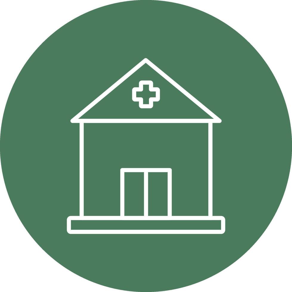 Building Line Multi Circle Icon vector