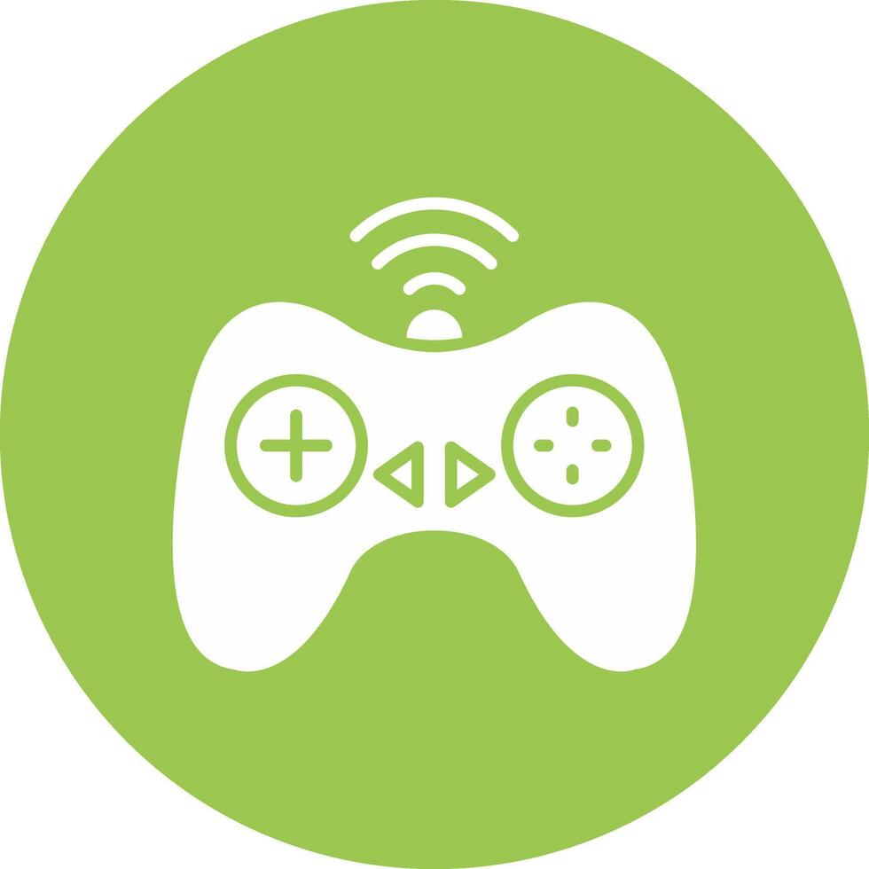 Controller Glyph Multi Circle Icon vector