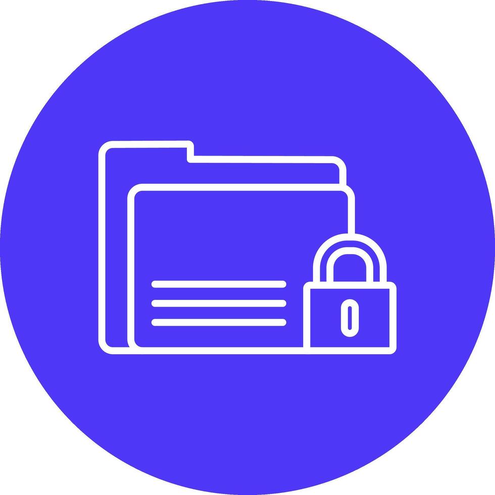 Secure Line Multi Circle Icon vector