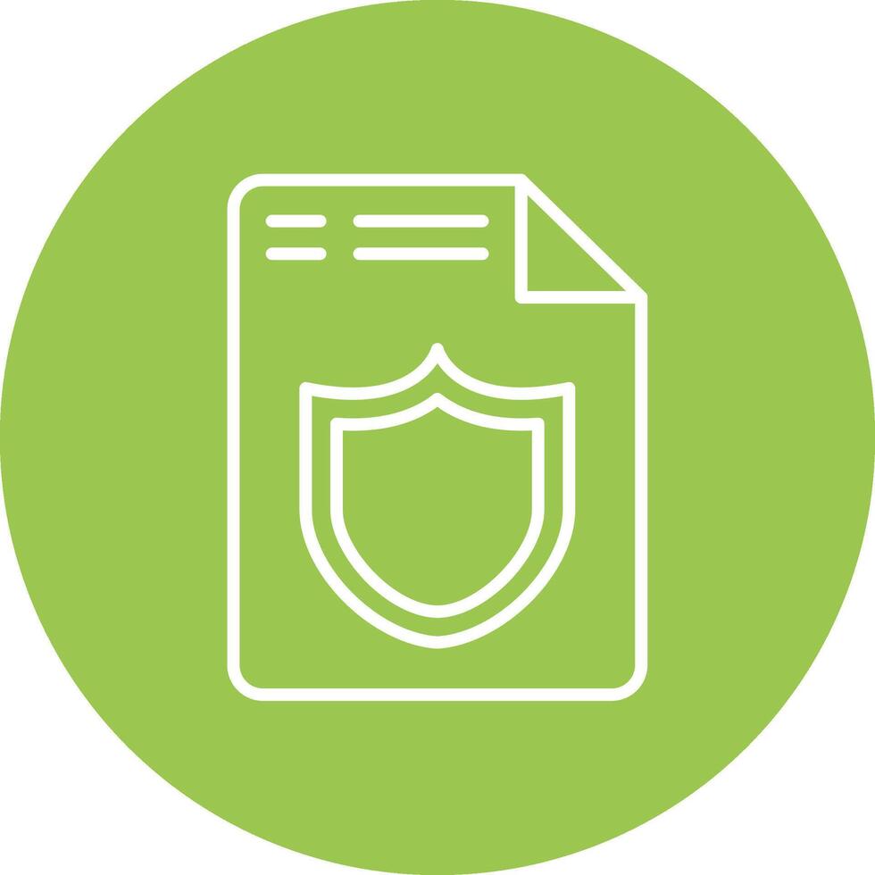 Document Line Multi Circle Icon vector