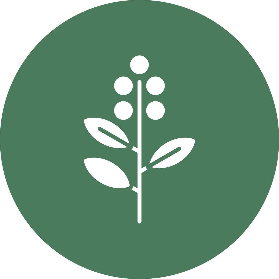 Eucalyptus Glyph Multi Circle Icon vector