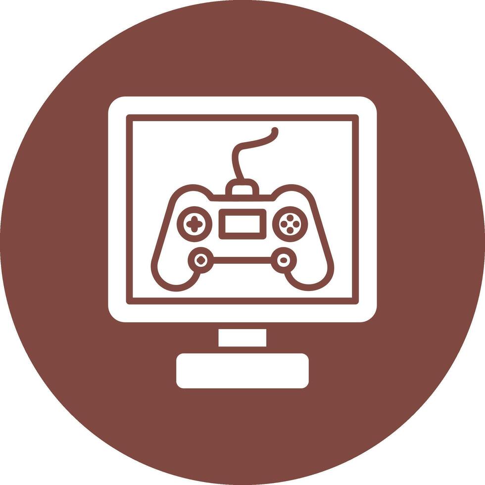 Gaming Glyph Multi Circle Icon vector