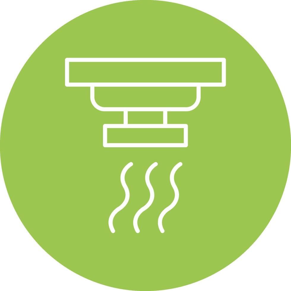 Smoke Detector Line Multi Circle Icon vector