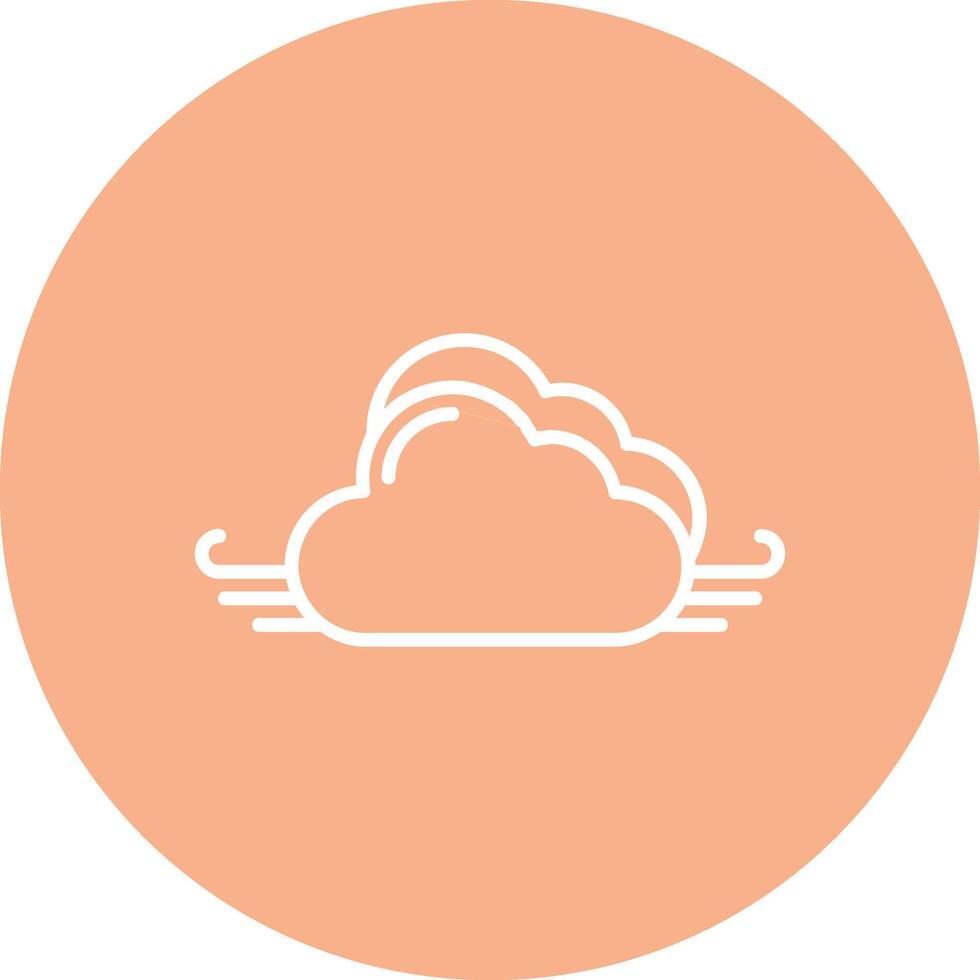Clear Air Line Multi Circle Icon vector