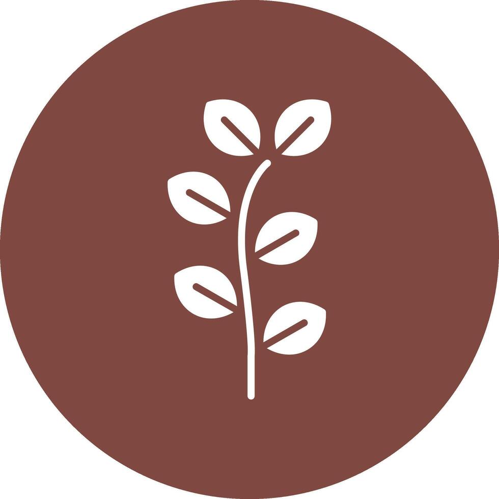 Eucalyptus Glyph Multi Circle Icon vector