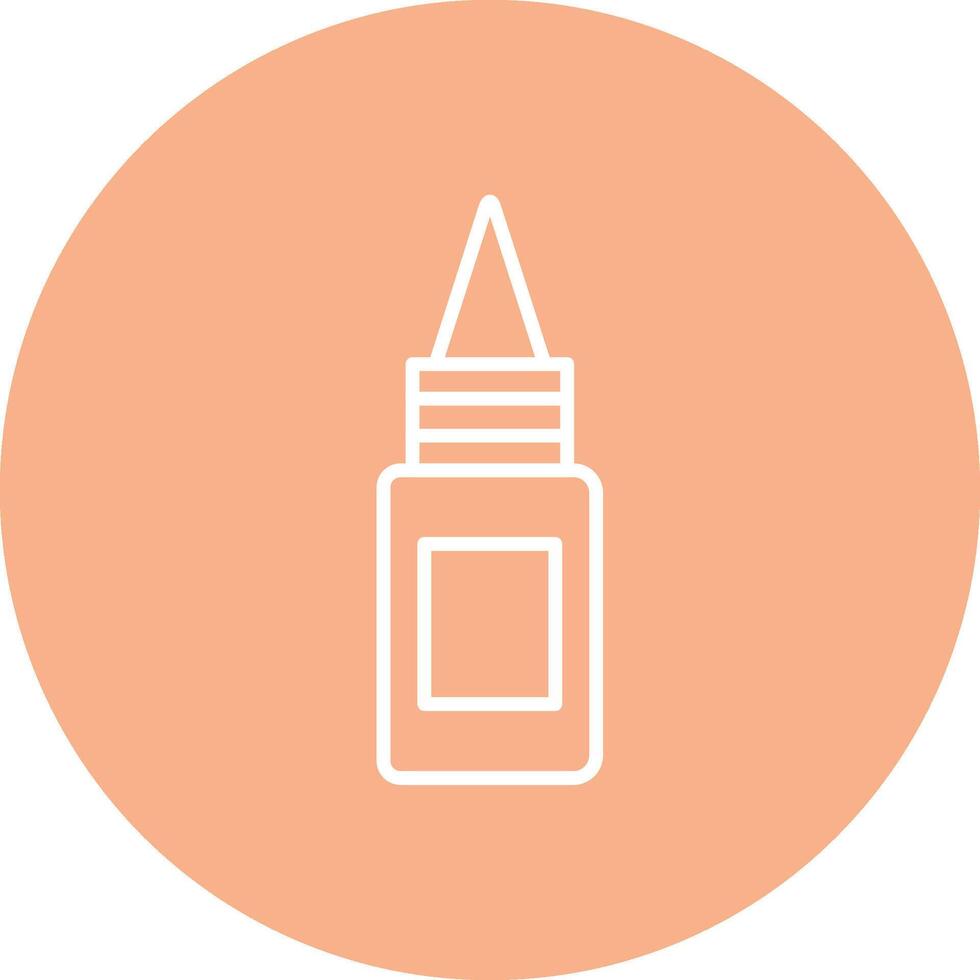 Bottle Line Multi Circle Icon vector