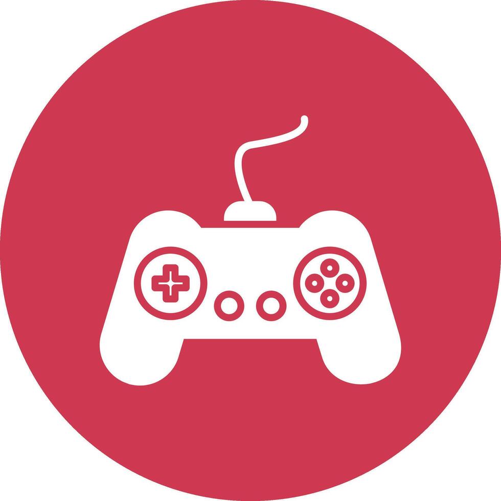 Gamer Glyph Multi Circle Icon vector