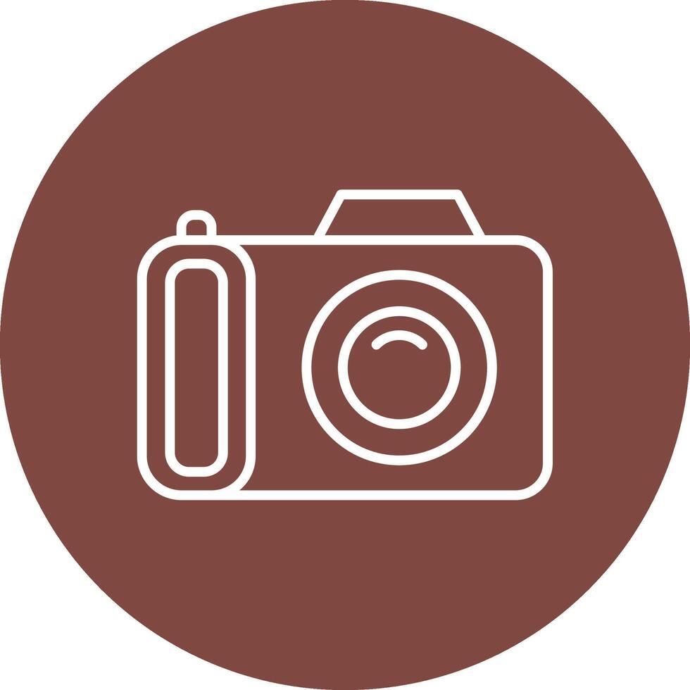 Camera Line Multi Circle Icon vector