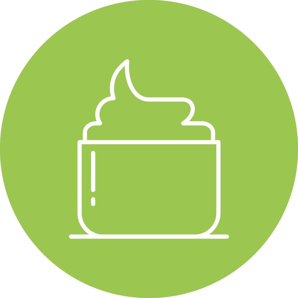 Hair Mask Line Multi Circle Icon vector