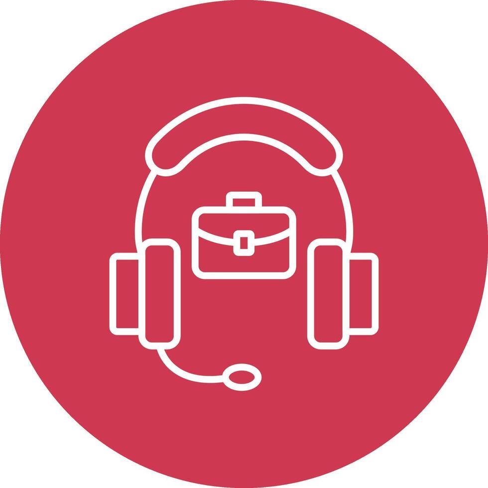 Support Line Multi Circle Icon vector