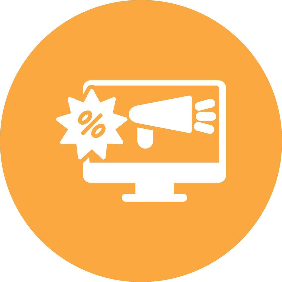 Promotion Glyph Multi Circle Icon vector