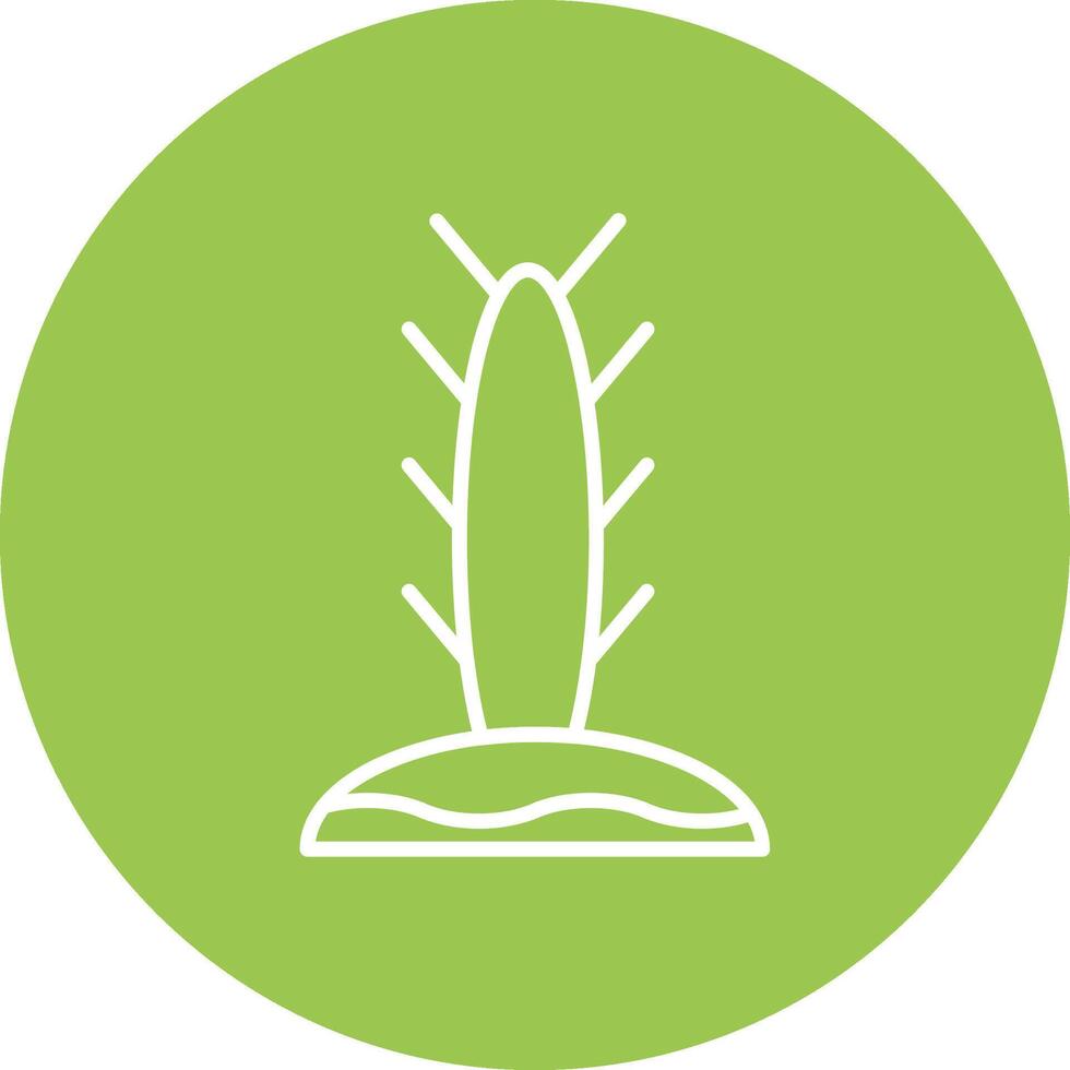 Cactus Line Multi Circle Icon vector