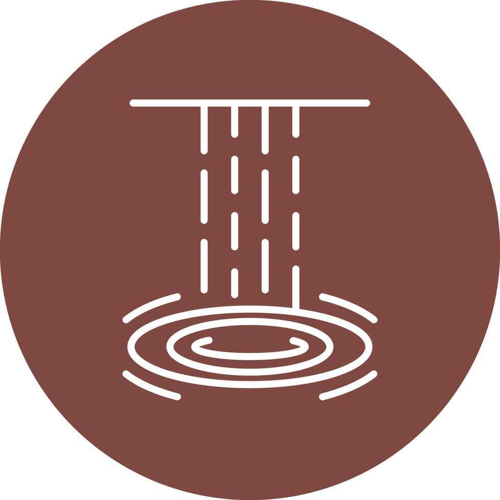 Waterfall Line Multi Circle Icon vector