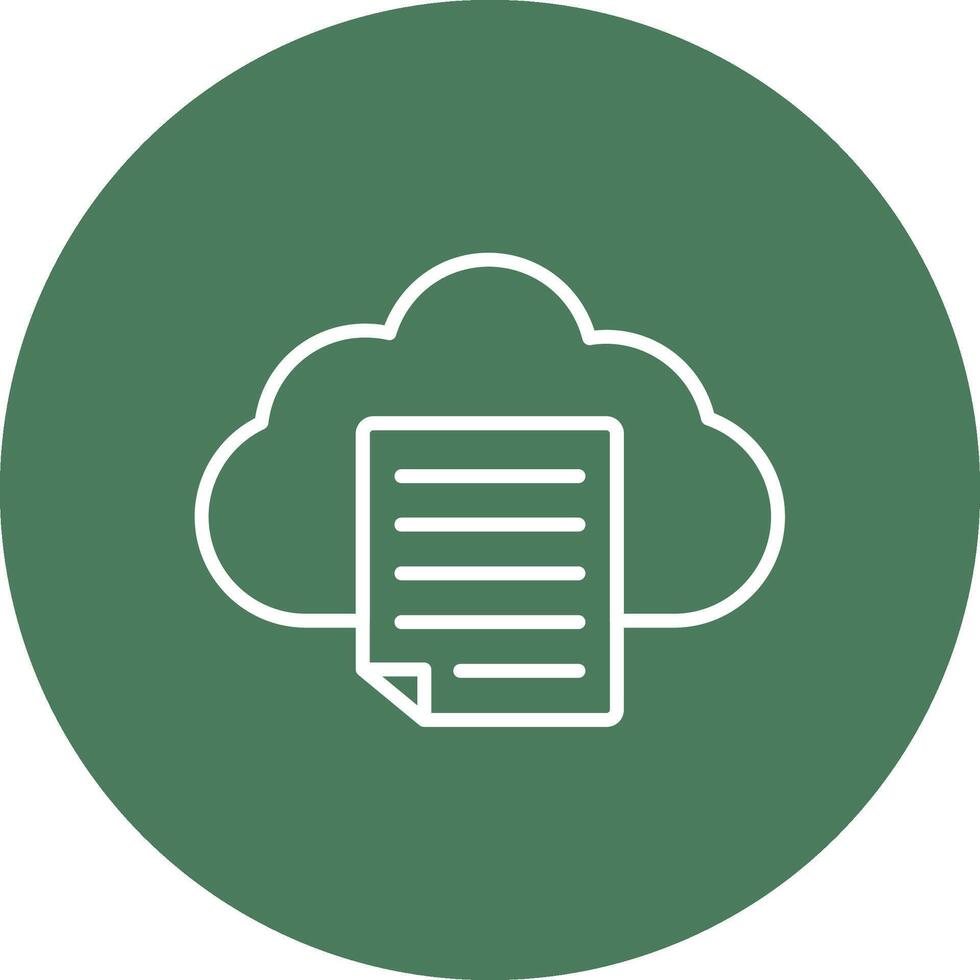 Cloud Line Multi Circle Icon vector