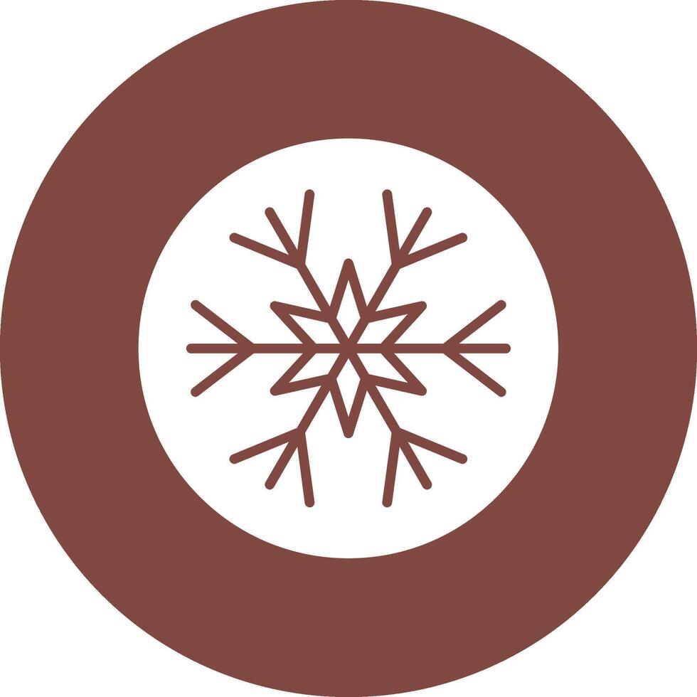 Snowflake Glyph Multi Circle Icon vector