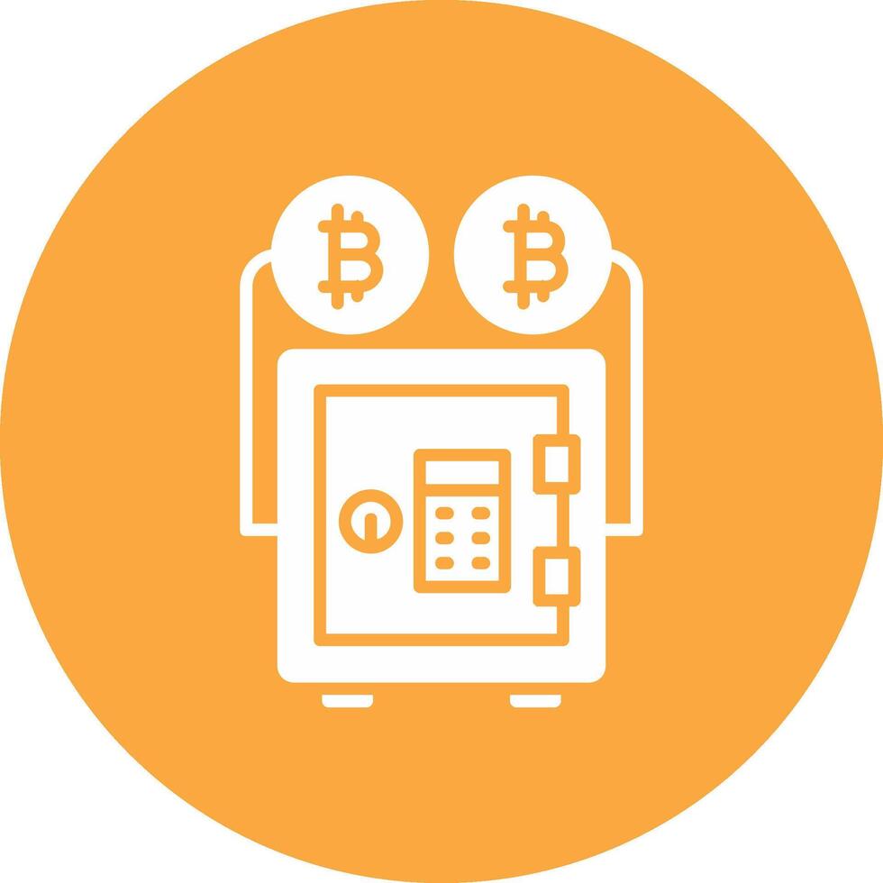 Proof Stake Glyph Multi Circle Icon vector