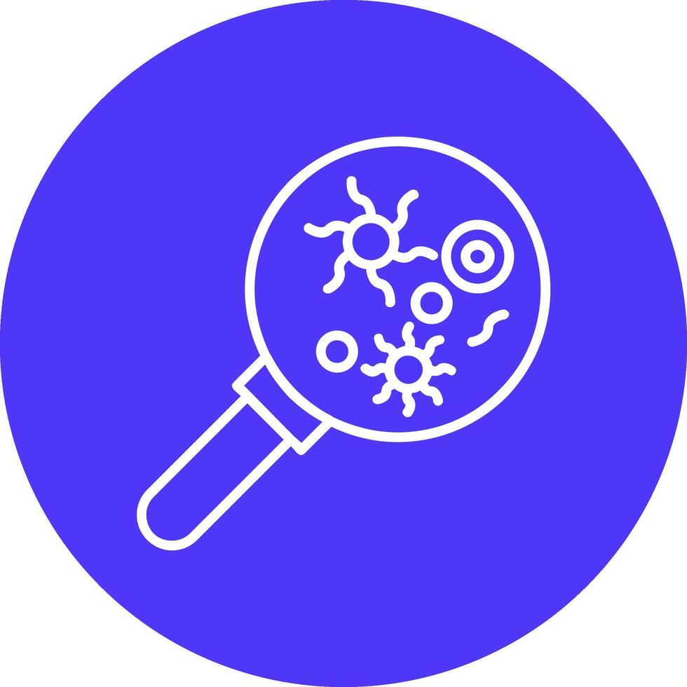 Microbiology Line Multi Circle Icon vector