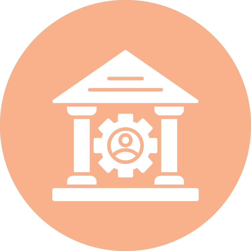 Saw Machine Glyph Multi Circle Icon vector