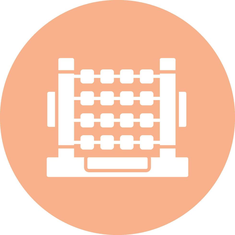 Abacus Glyph Multi Circle Icon vector