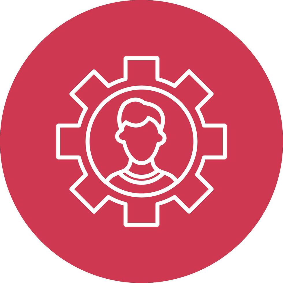 Coal Mining Line Multi Circle Icon vector