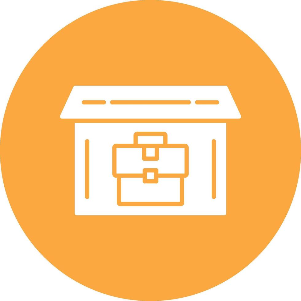 Job Centre Glyph Multi Circle Icon vector