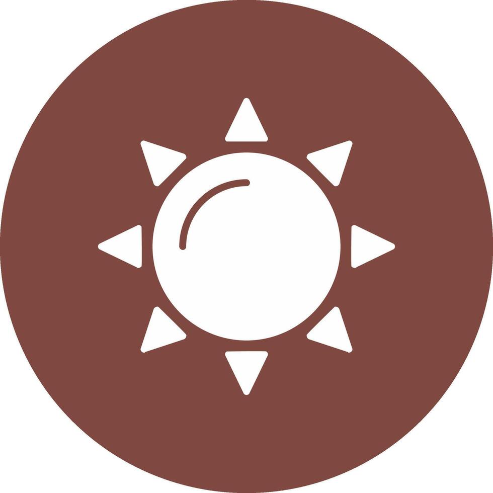 Sun Glyph Multi Circle Icon vector