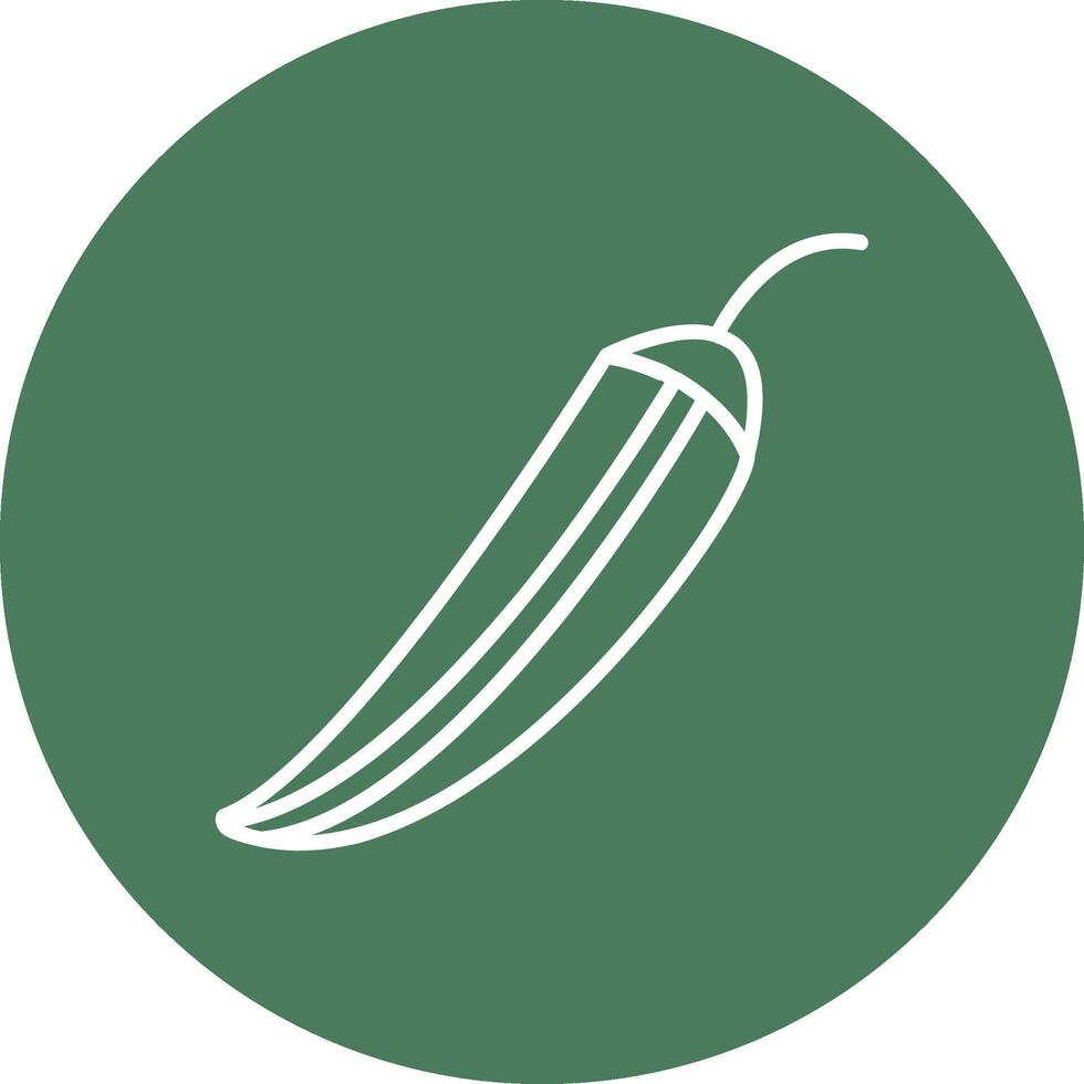 Okra Line Multi Circle Icon vector