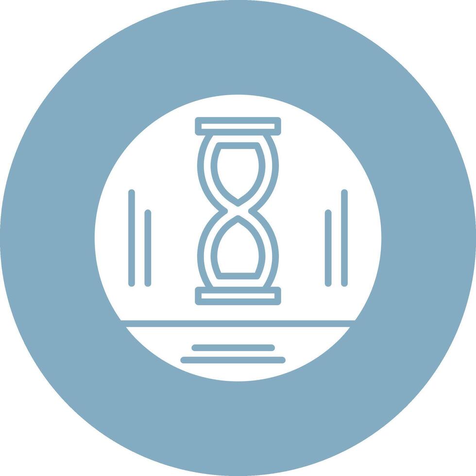 Hourglass Glyph Multi Circle Icon vector