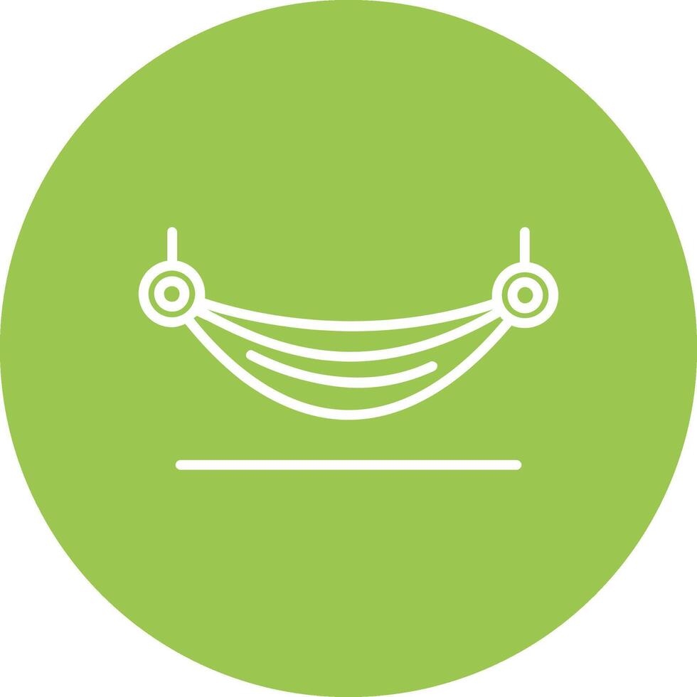 Hammock Line Multi Circle Icon vector