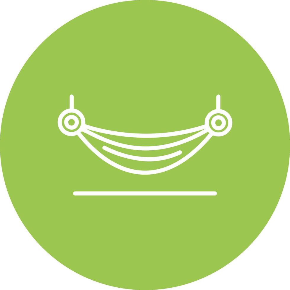 Hammock Line Multi Circle Icon vector