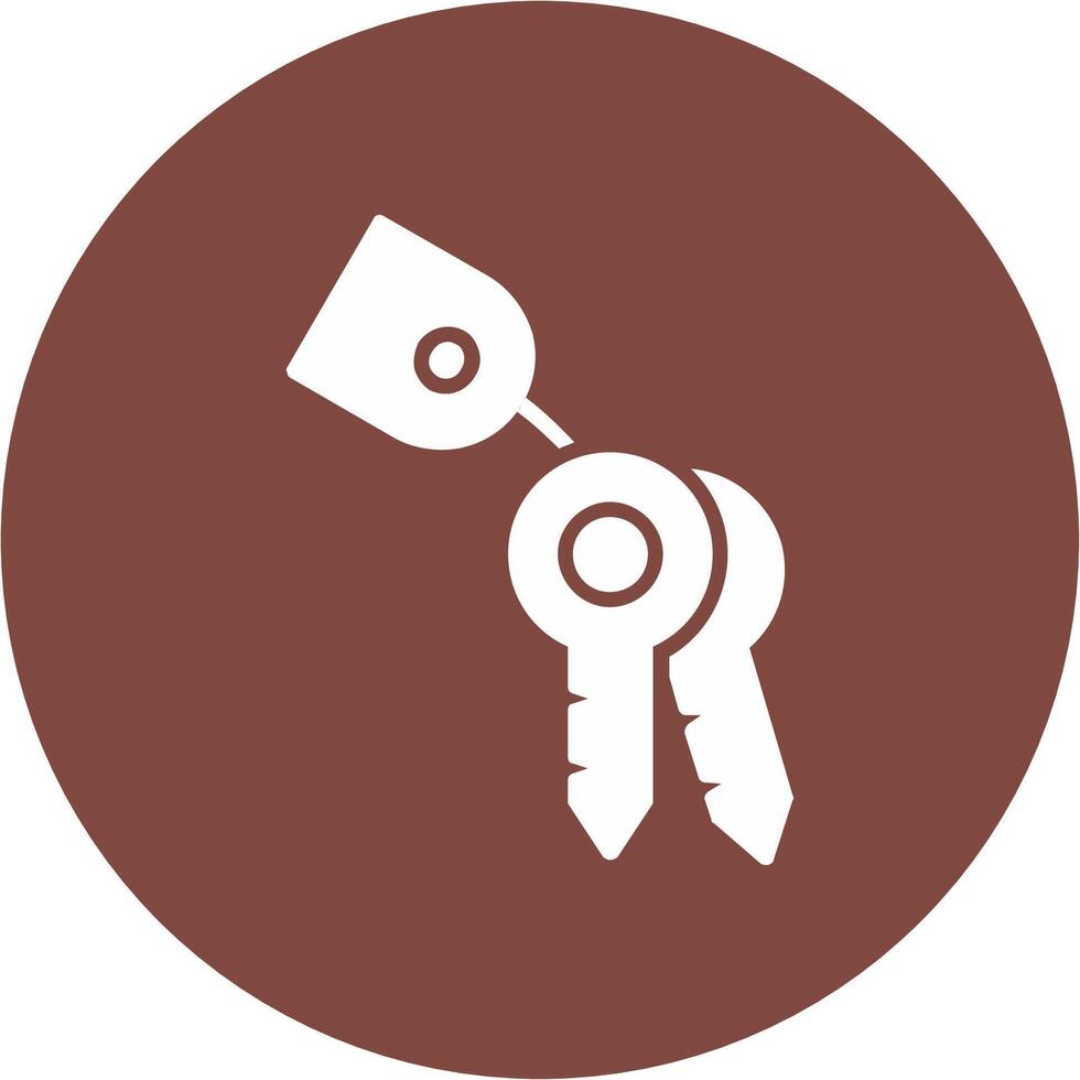 Keys Glyph Multi Circle Icon vector