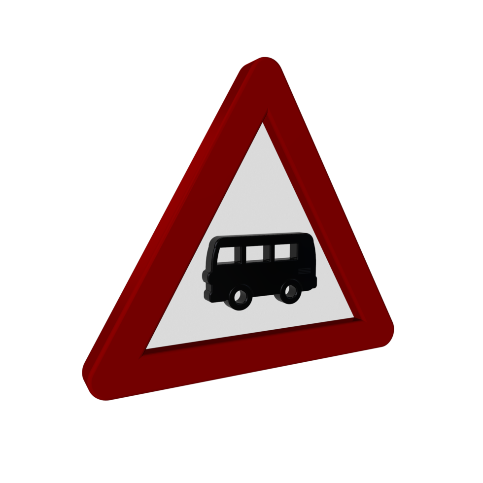 Road Sign 3D render png