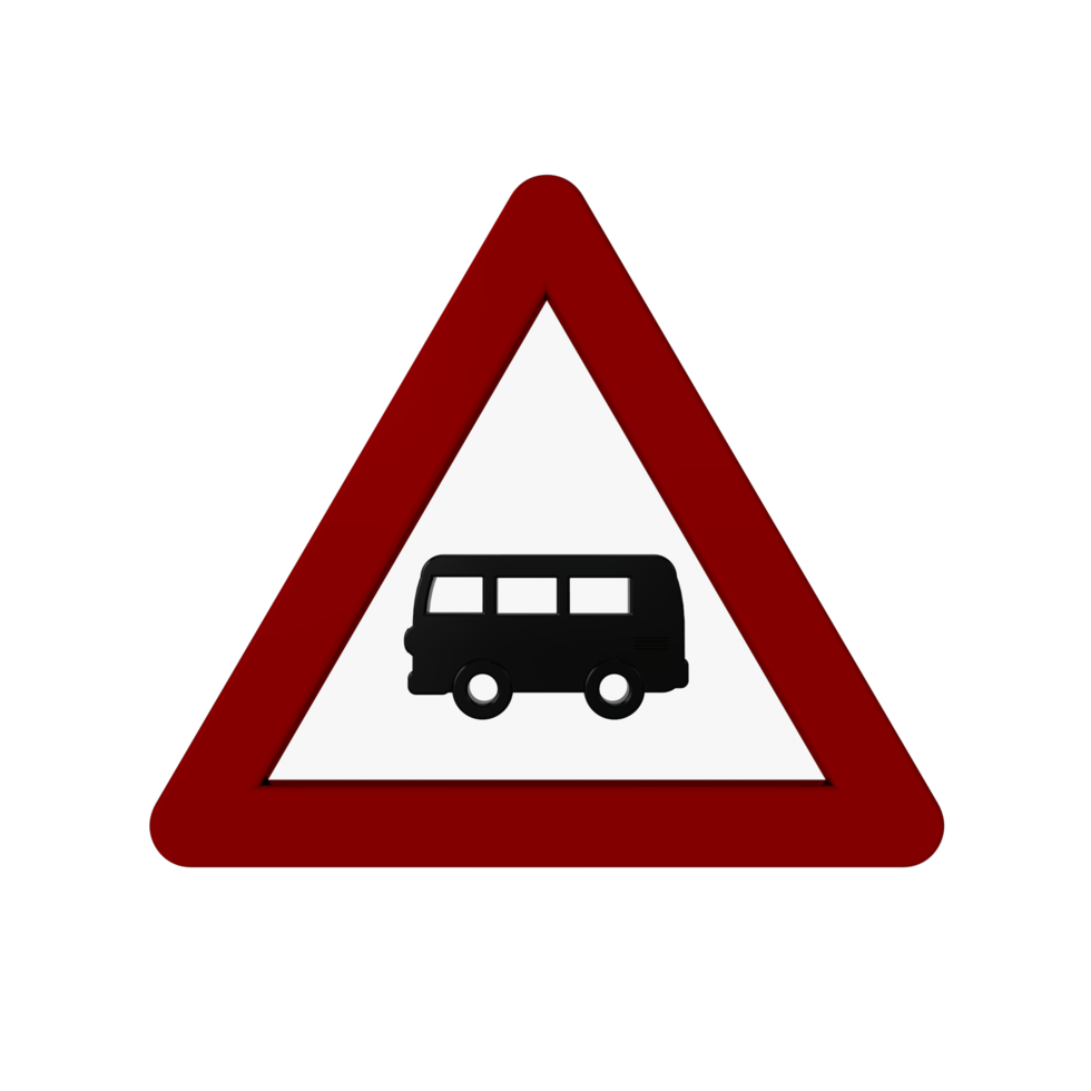 Road Sign 3D render png
