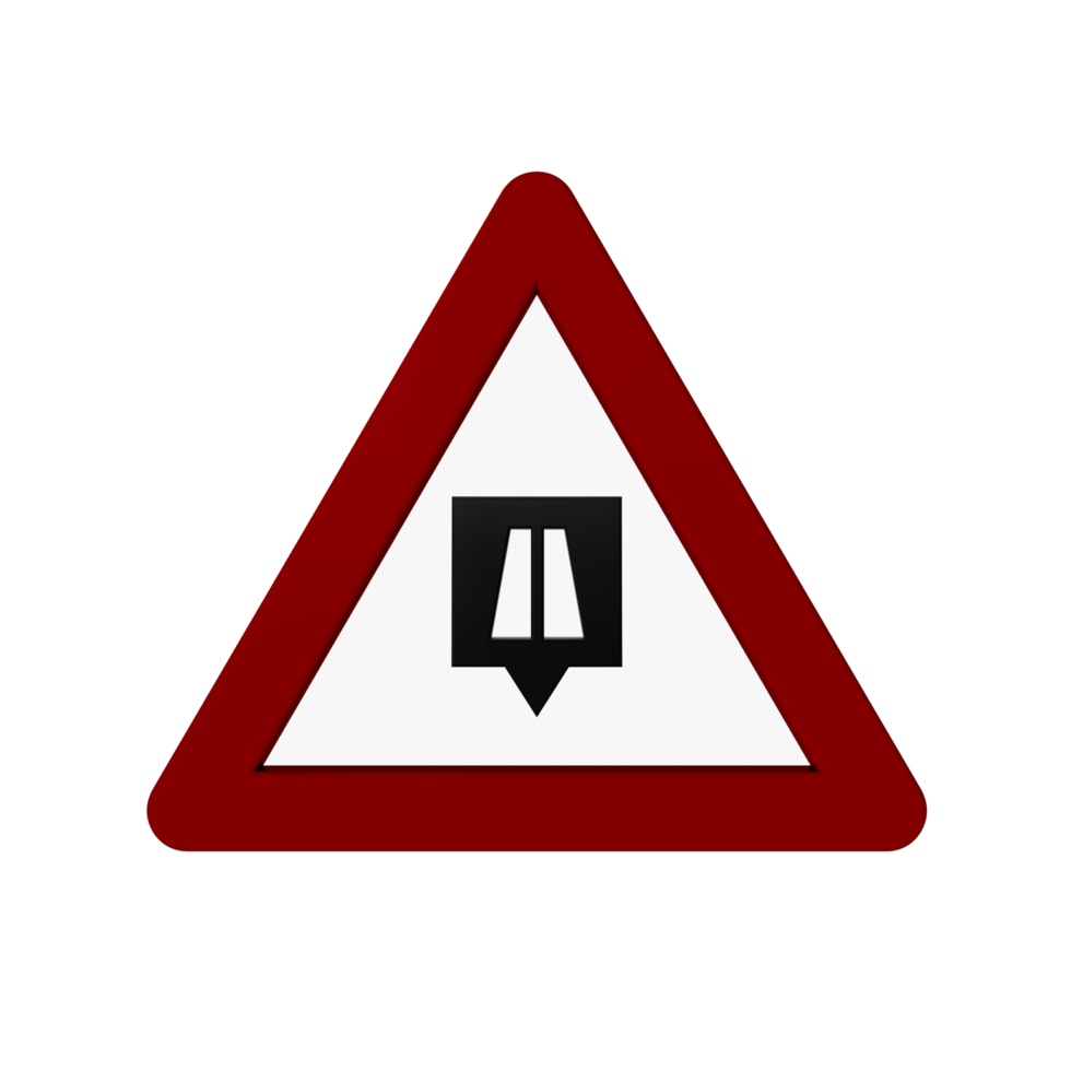 Road Sign 3D render png