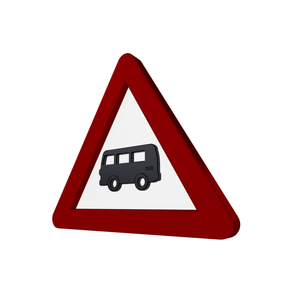 Road Sign 3D render png
