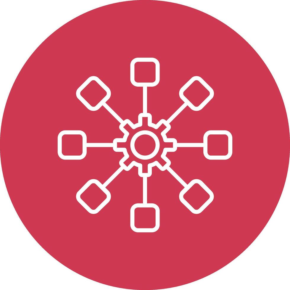 Structure Line Multi Circle Icon vector