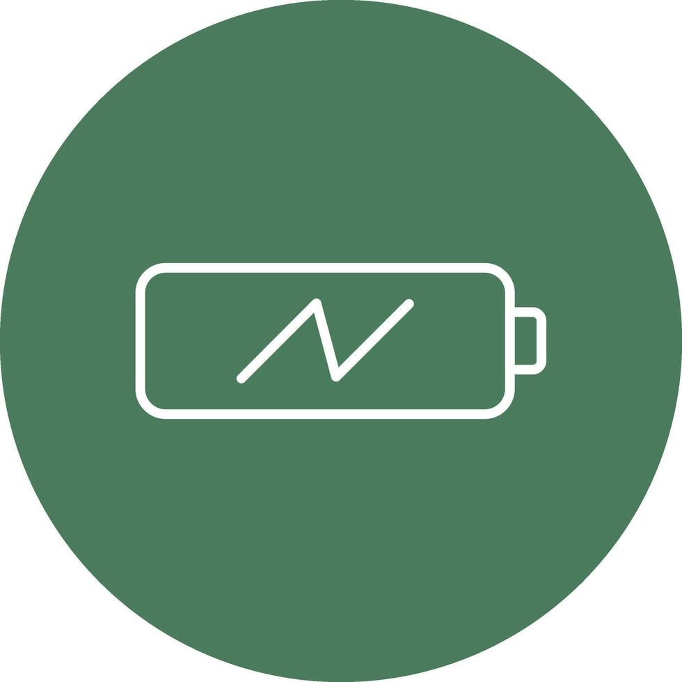 Charging Battery Line Multi Circle Icon vector