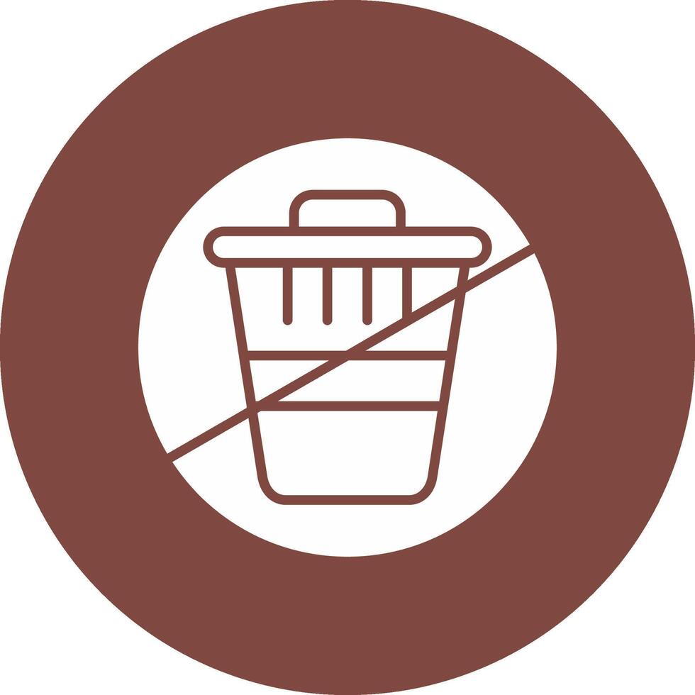 Zero Waste Glyph Multi Circle Icon vector