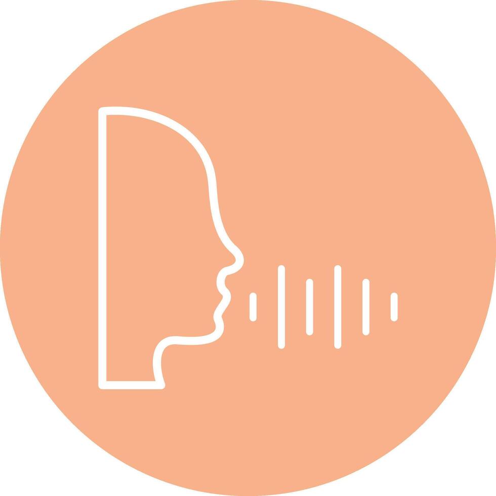 Voice Recording Line Multi Circle Icon vector