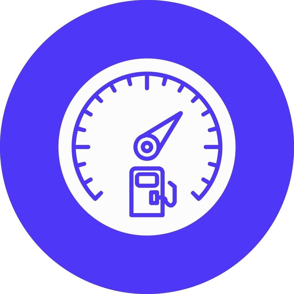 Gauge Glyph Multi Circle Icon vector