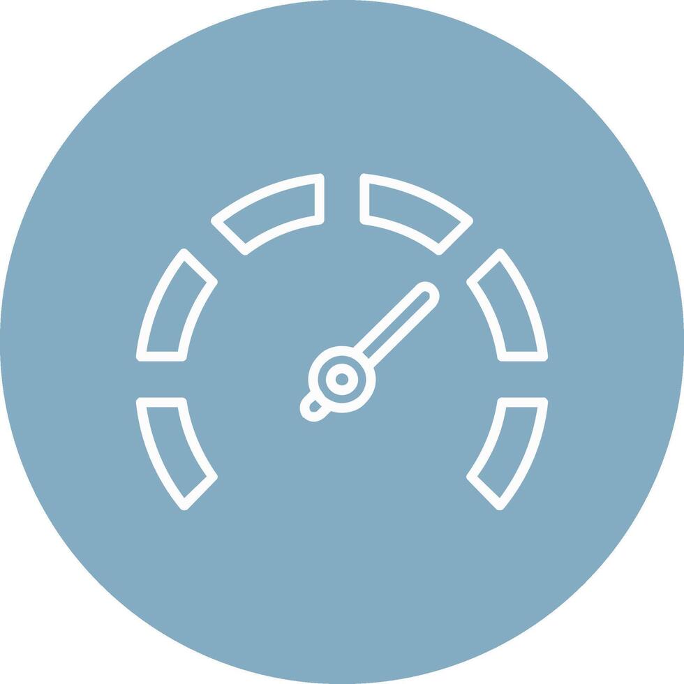 Gauge Line Multi Circle Icon vector