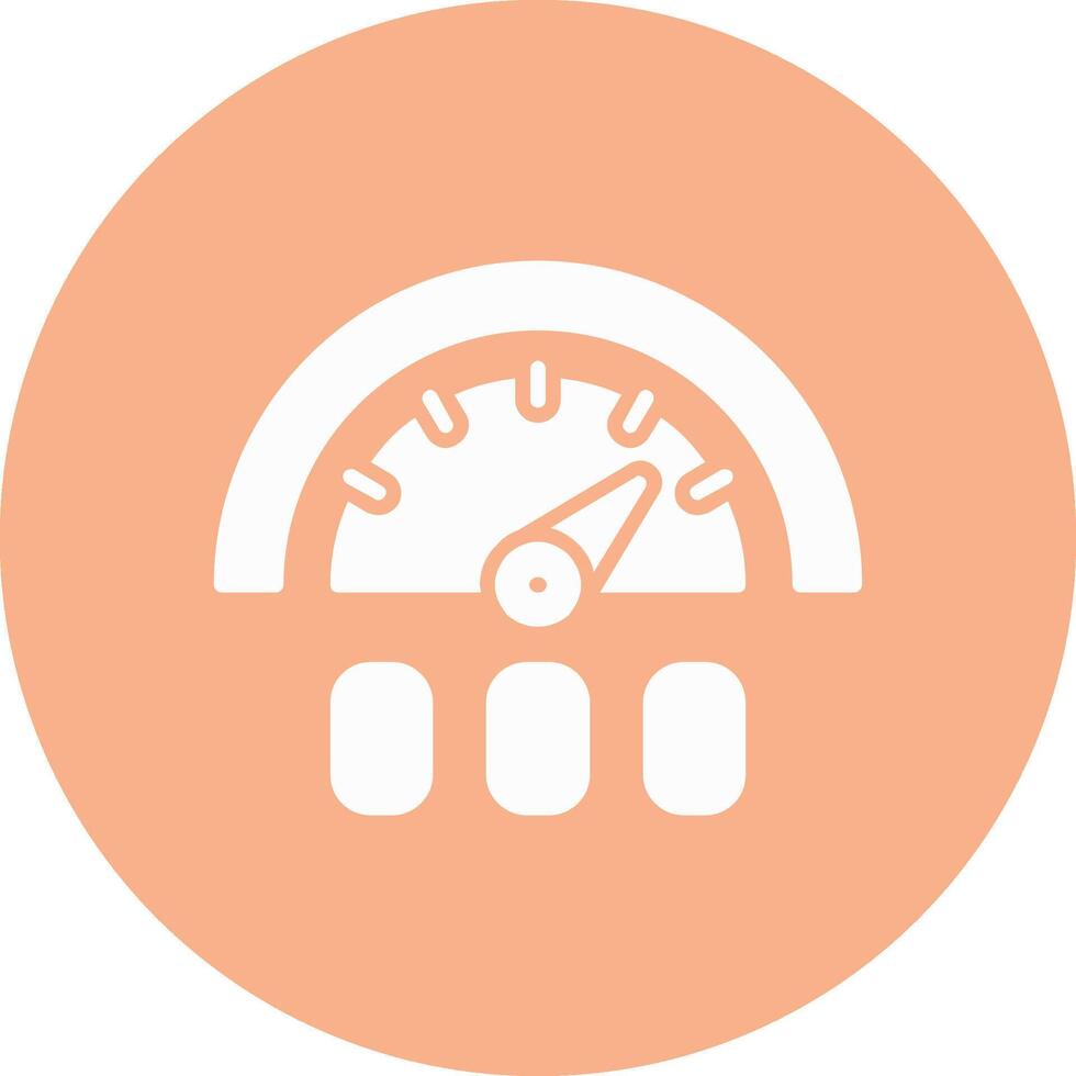 Gauge Glyph Multi Circle Icon vector