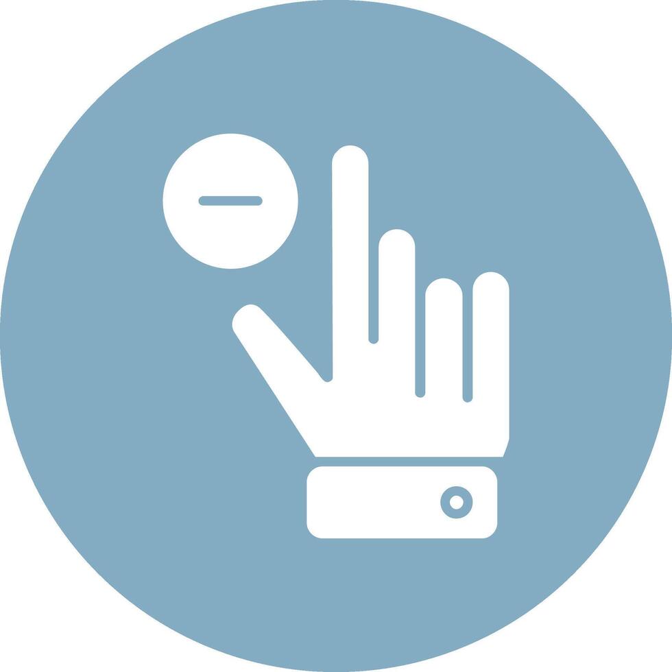 Zoom Out Glyph Multi Circle Icon vector