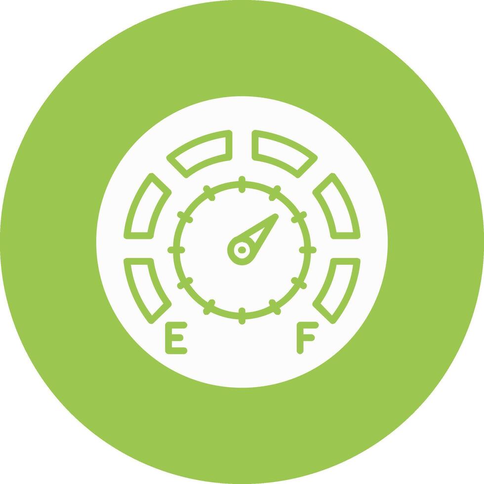 Gauge Glyph Multi Circle Icon vector